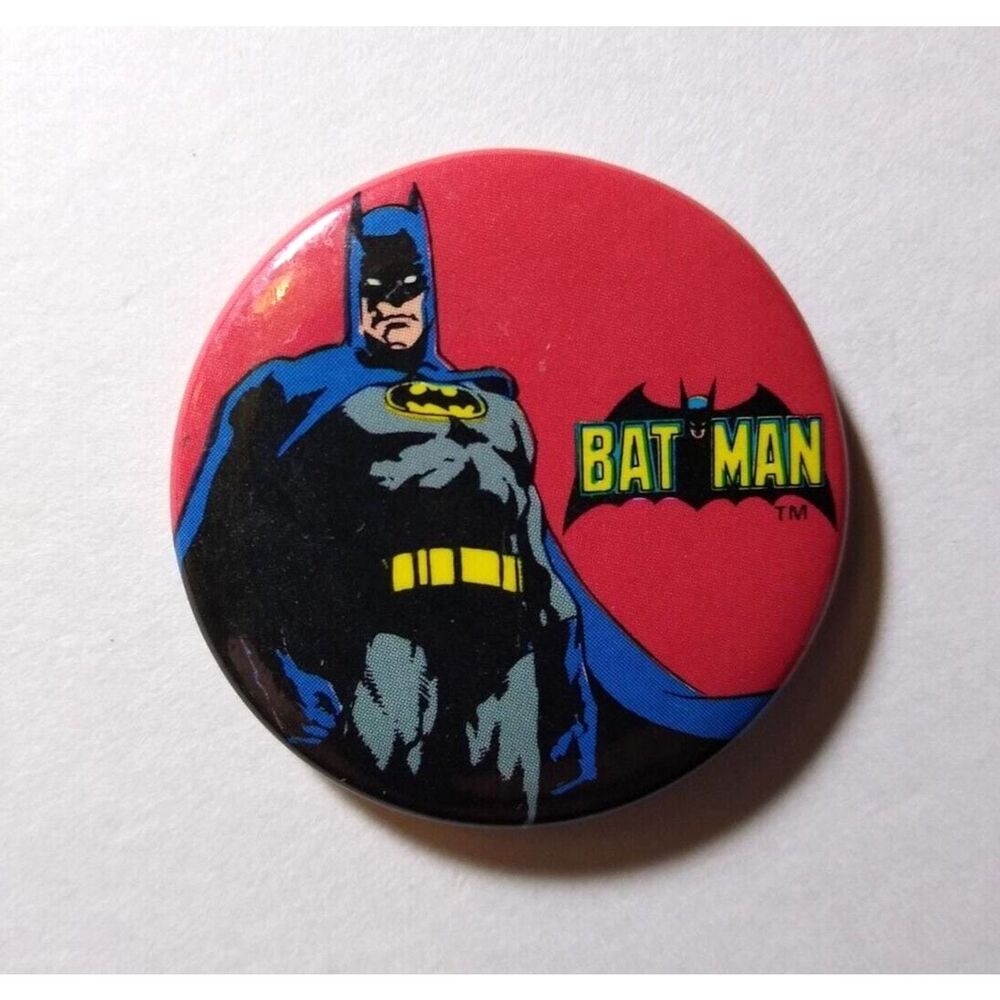Batman Standing Proud Refrigerator Magnet Vintage 1980's Licensed Superhero